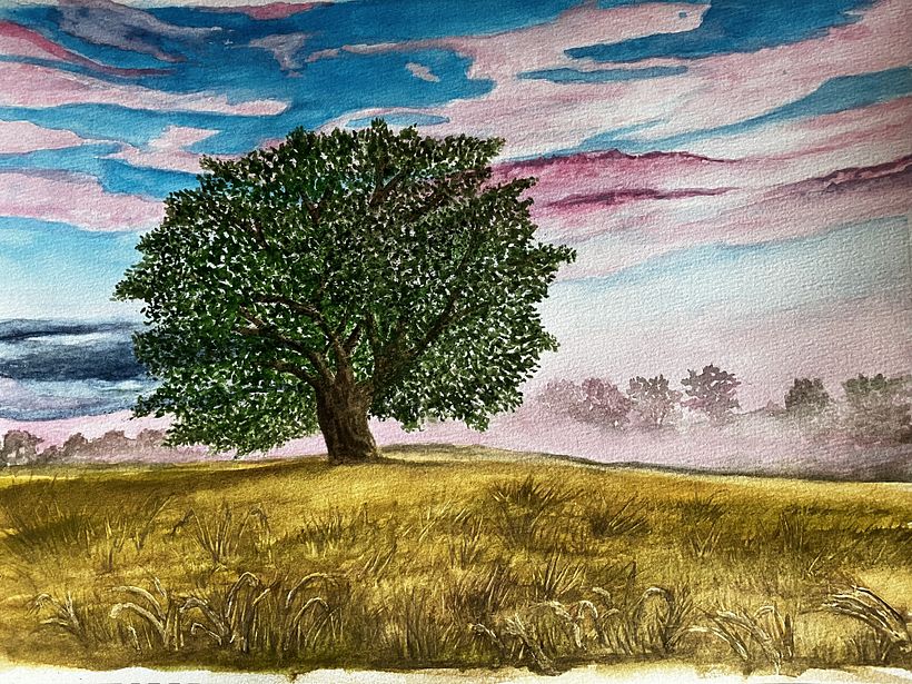 Completed - the grass was more difficult than I expected. But viewing the extra resources for creating grass really helped. 