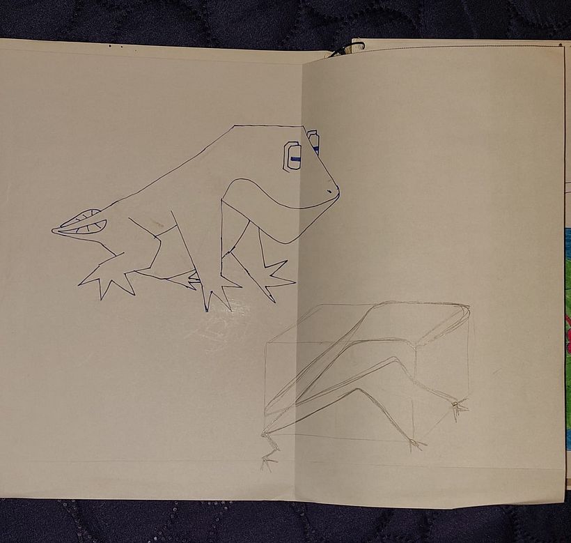 Este proceso fue muy interesante, me costo darle dimensionalidad a un dibujo en 2D pero lo logre. 