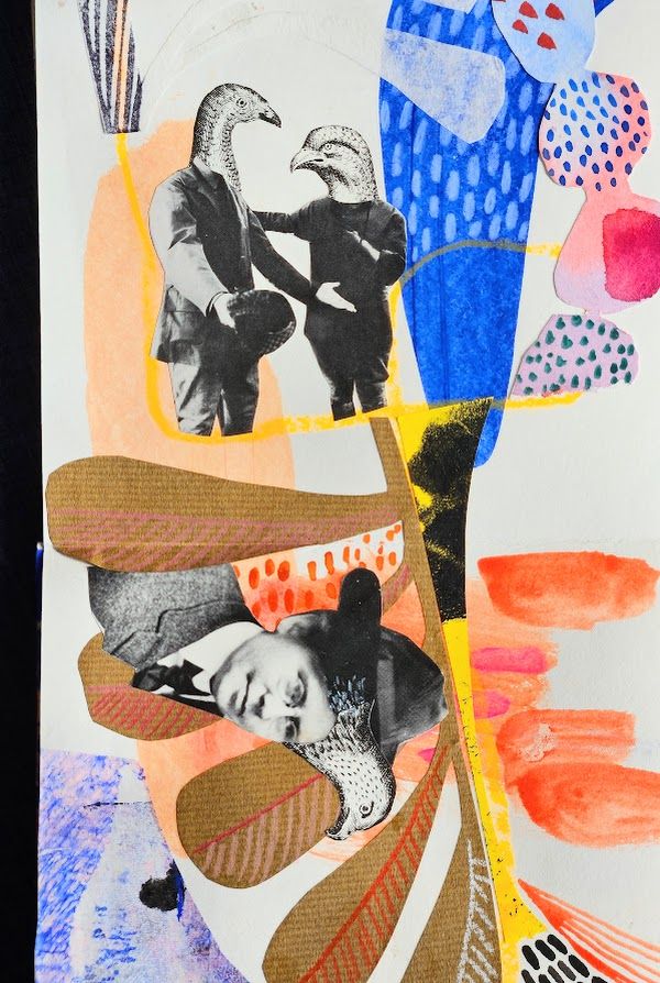 My project for course: Creative Notebook: Experiment with Collage, Stamps, and Decoupage 3