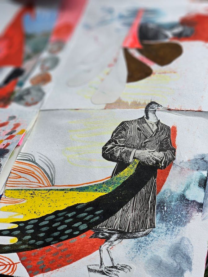 My project for course: Creative Notebook: Experiment with Collage, Stamps, and Decoupage 3