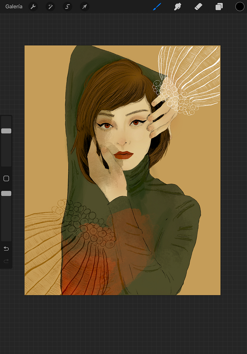 Mi proyecto del curso: Retrato ilustrado con Procreate 4