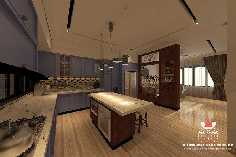 Renovation residence with the size 8m x 18m 6