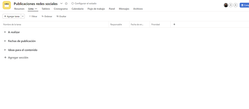 Proyecto de redes sociales