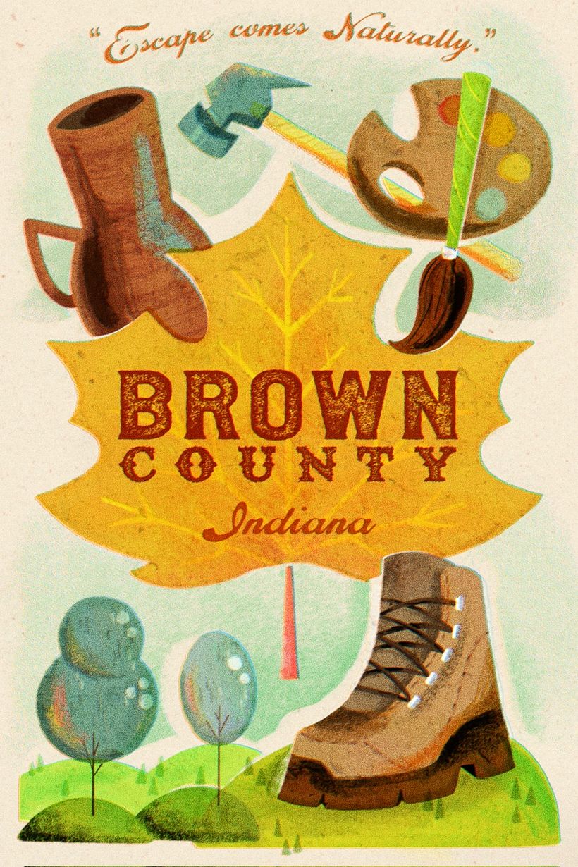 Finalized poster, with printed effects