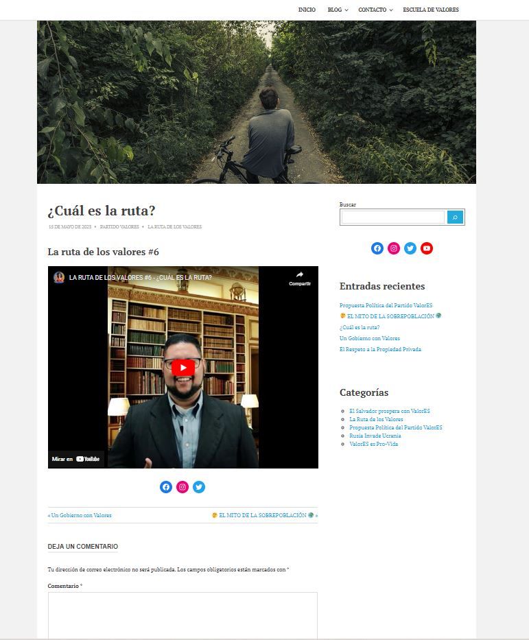Diseño de Blog para un Partido Político en WordPress 6