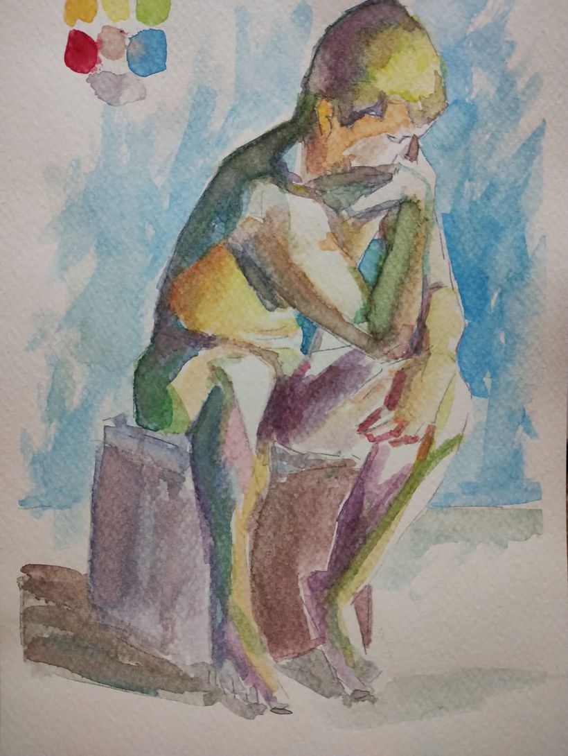 Mi proyecto del curso: Figura humana en acuarela 2