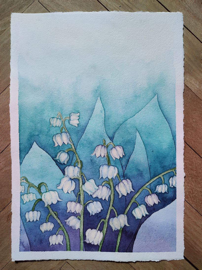 My project for course: Negative Watercolor Painting for Botanical Illustration 1