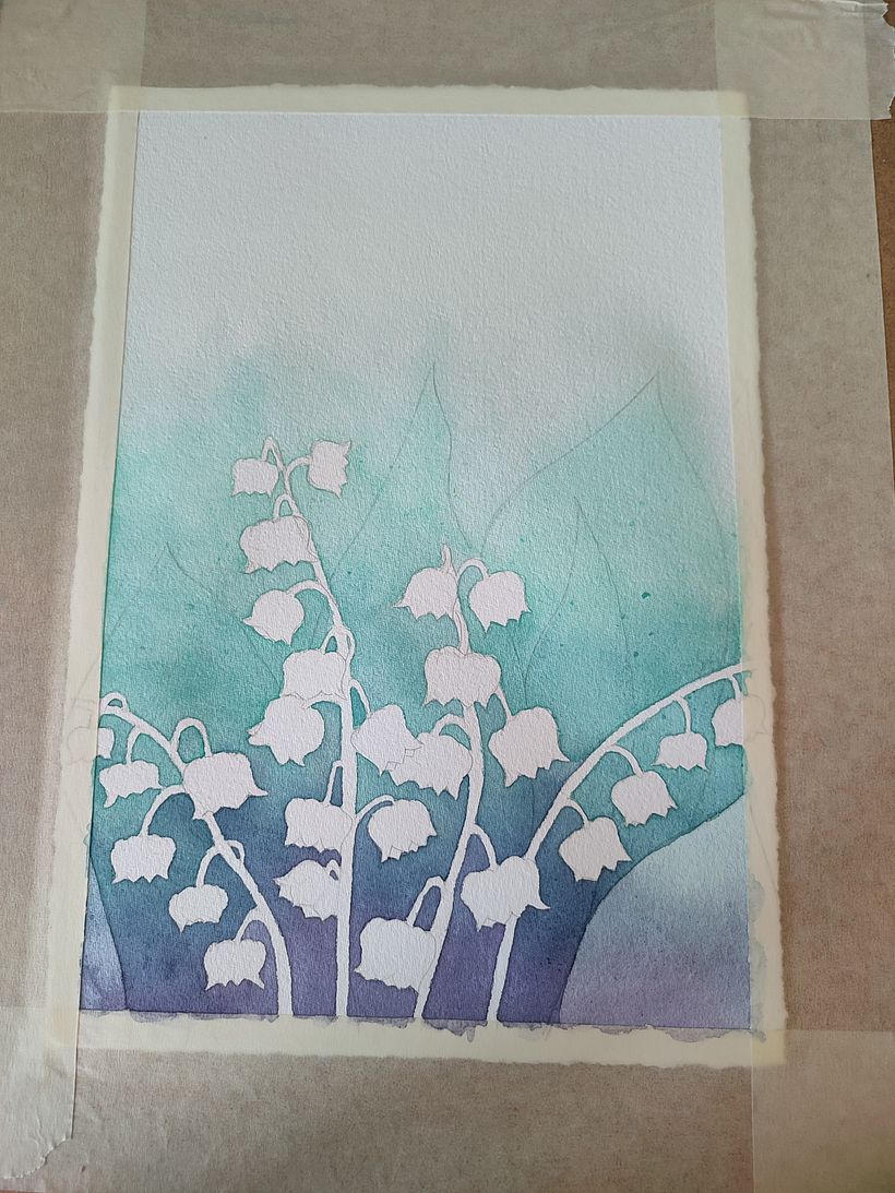 My project for course: Negative Watercolor Painting for Botanical Illustration 4