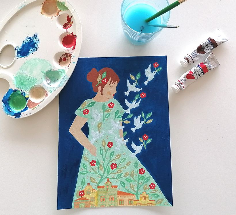 My project for course: Painting with Gouache: Create Poetic Illustrations 2