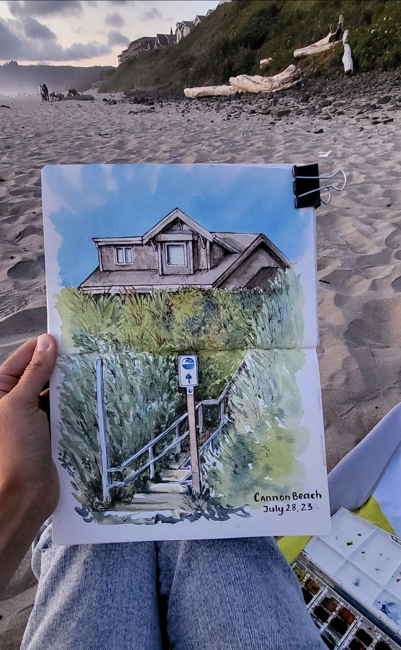 Urban sketching. Places. 2