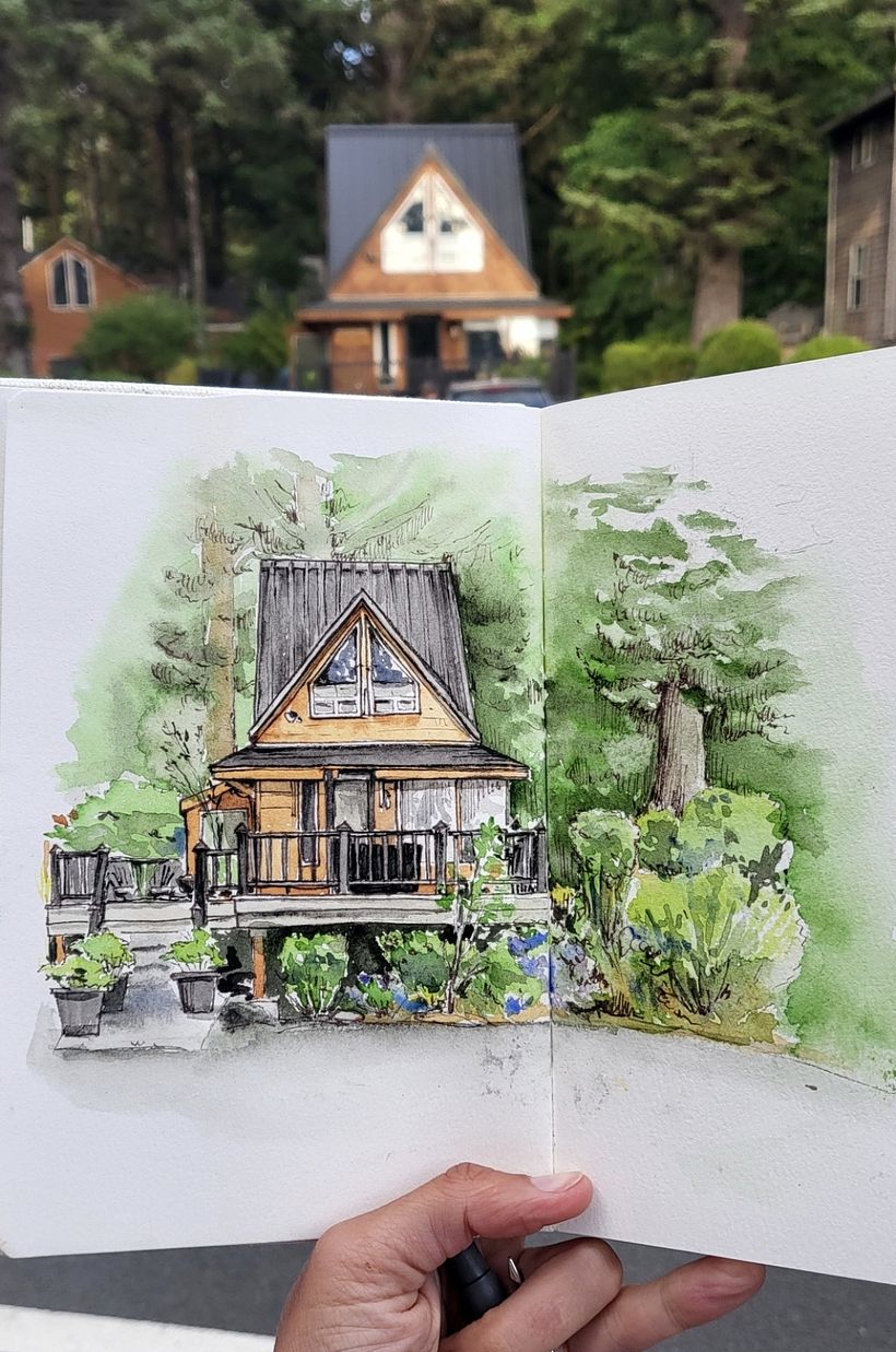 Urban sketching. Places. 3