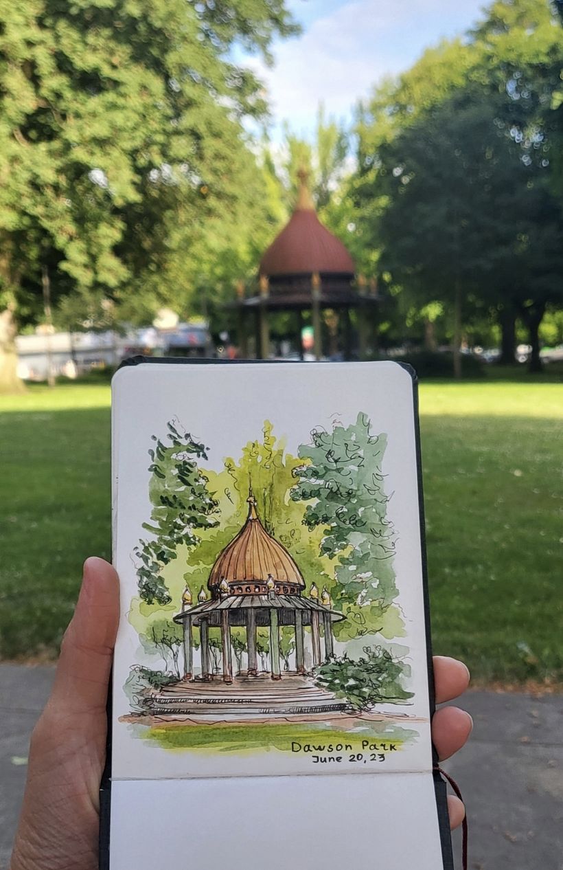 Urban sketching. Places. 7