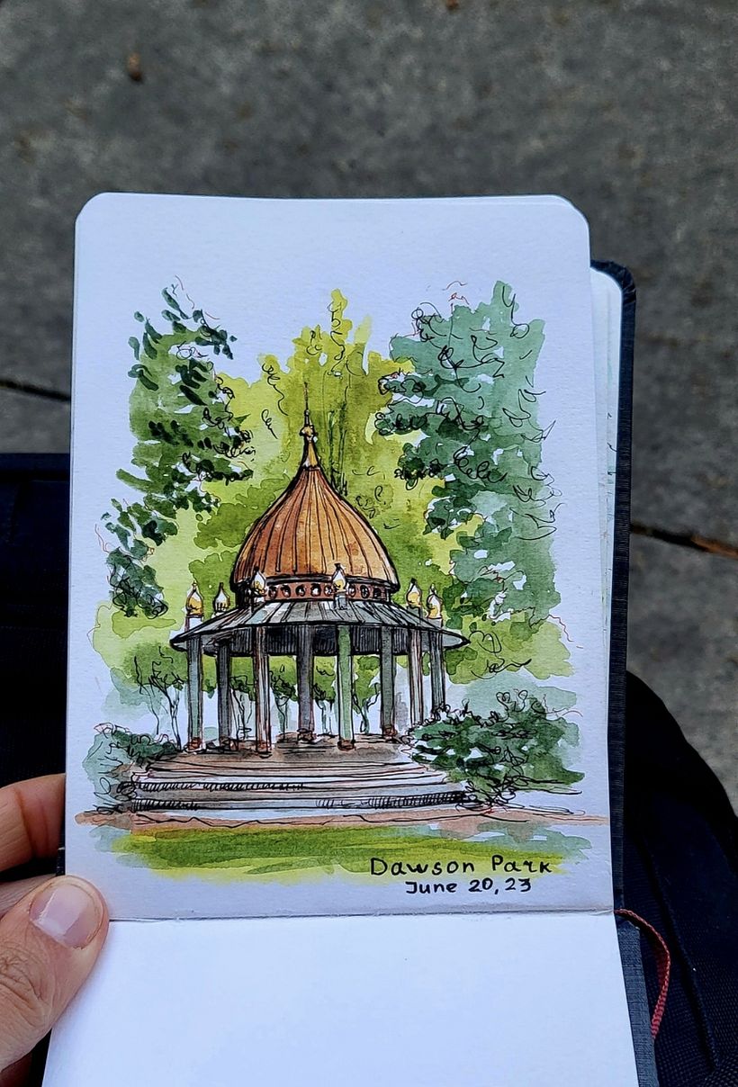 Urban sketching. Places. 8