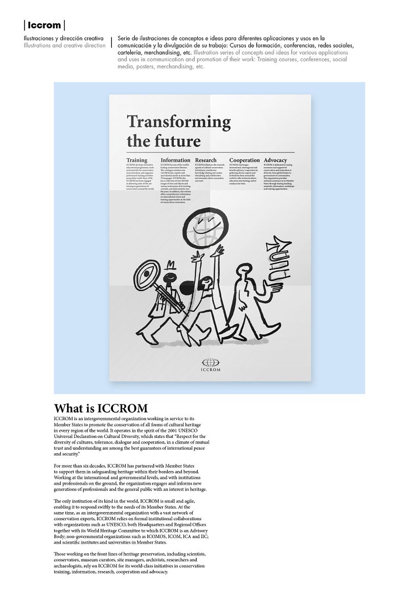 ICCROM / Ilustraciones y dirección creativa 1