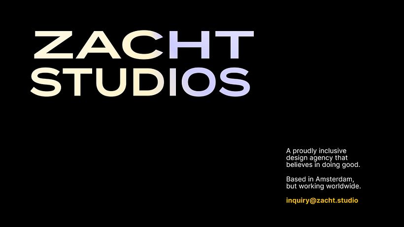 Zacht Studios: Final Project for Presentation Design for Creatives 2