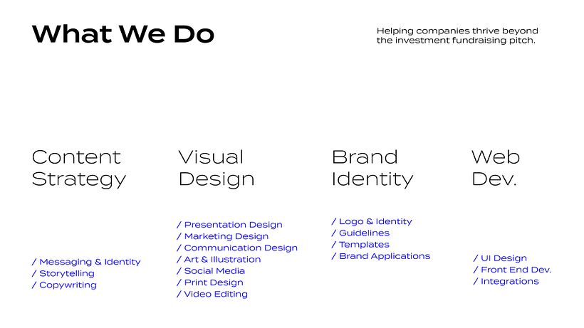 Zacht Studios: Final Project for Presentation Design for Creatives 6