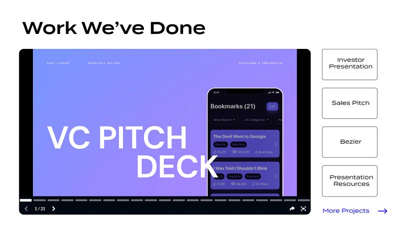 Zacht Studios: Final Project for Presentation Design for Creatives 8