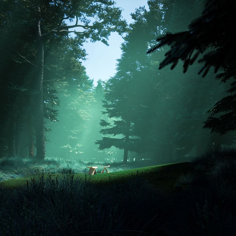A dream about a green dark forest 1