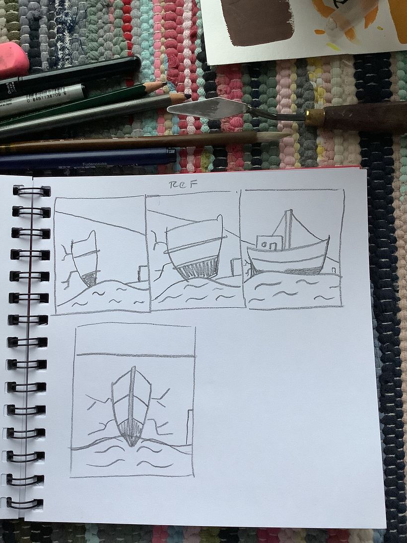 It’s a boat coming out of a wall, the building is an industrial museum. Lots of imagination possibilities here!