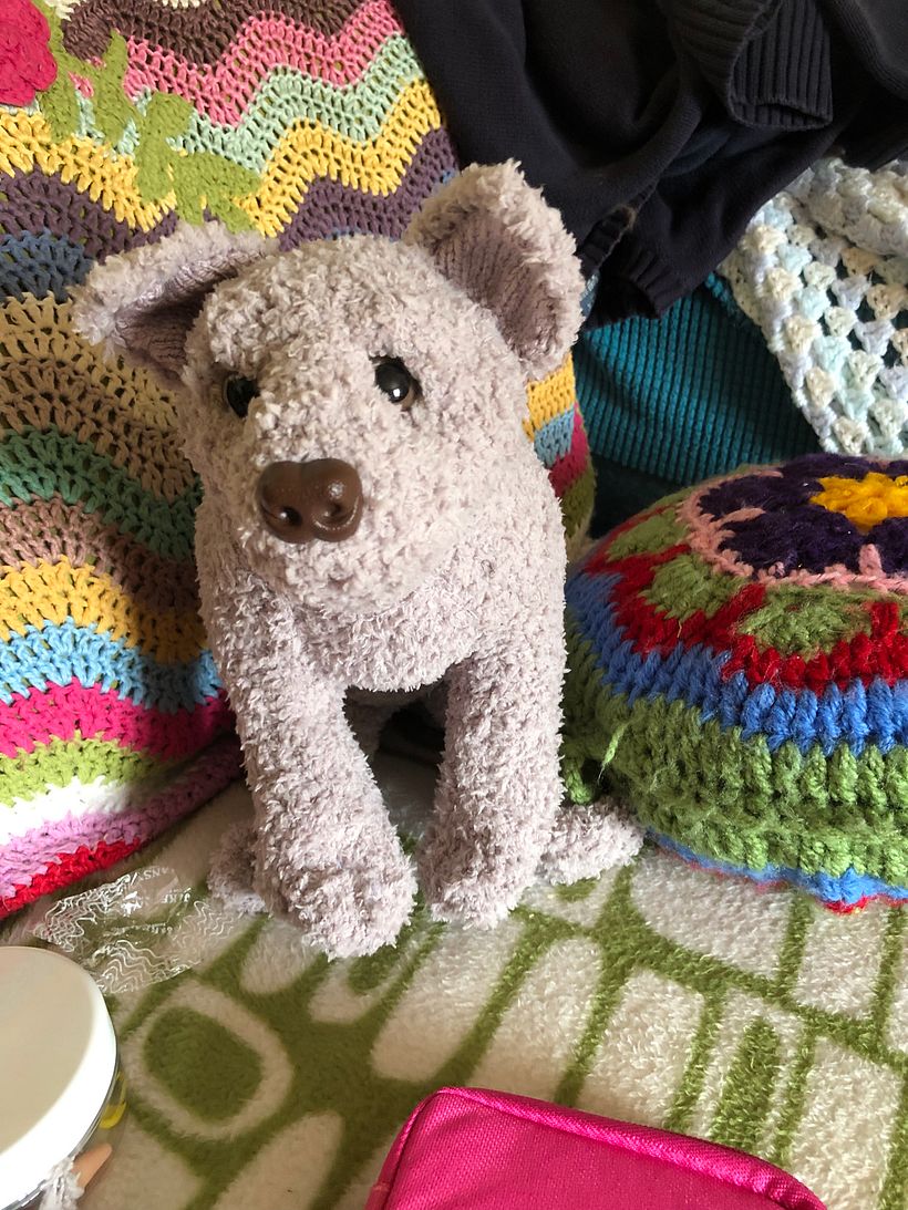 My project for Gaspode course: Knitting Realistic Stuffed Animals: Make a Puppy from Yarn 10