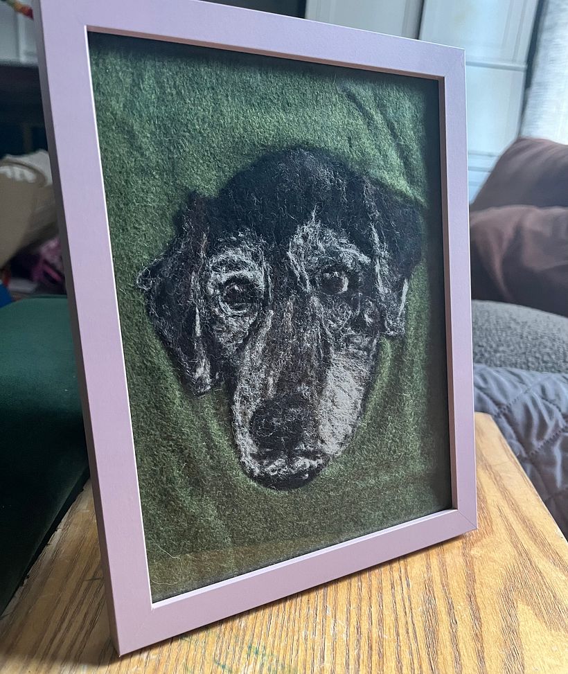 My project for course: Needle Felting: Paint Portraits with Wool 5