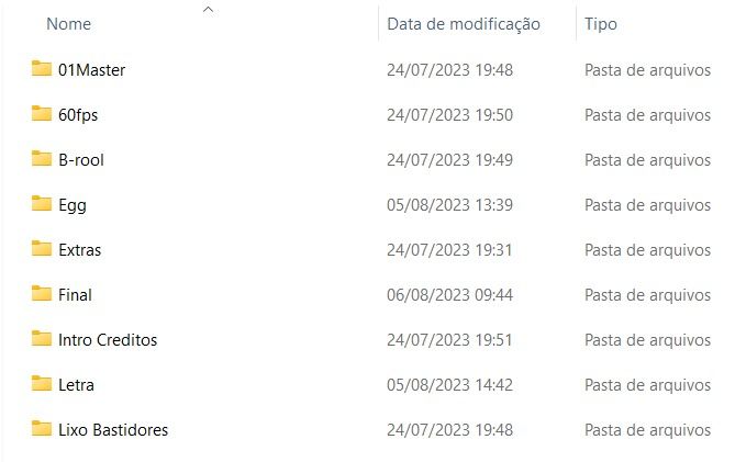 Organização de pastas 2 | Folder organization 2