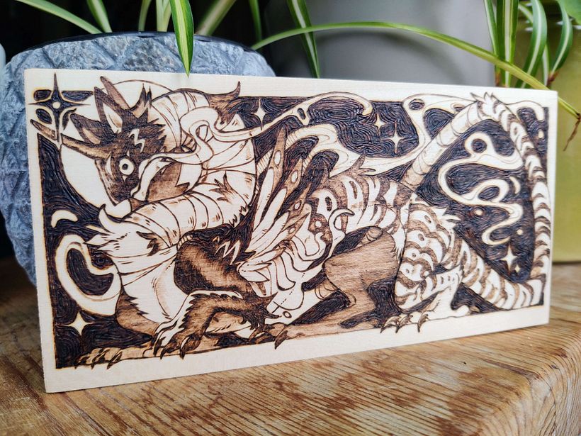 My project for course: Pyrography 101: Woodburning Illustration Techniques 1
