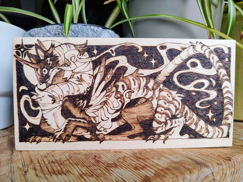 My project for course: Pyrography 101: Woodburning Illustration Techniques 3