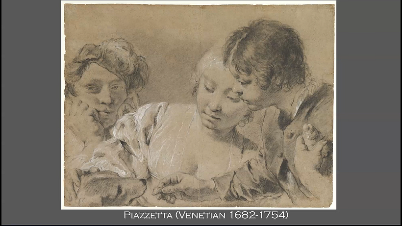 graining in white chalk with Piazzetta