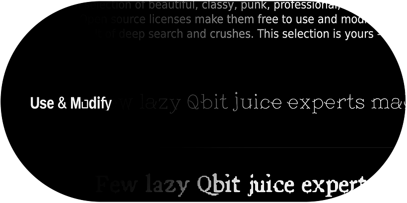 Use & Modify