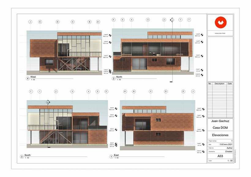 Mi Proyecto del curso: Diseño y modelado arquitectónico 3D con Revit - 3D