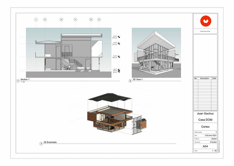 Mi Proyecto del curso: Diseño y modelado arquitectónico 3D con Revit - 3D