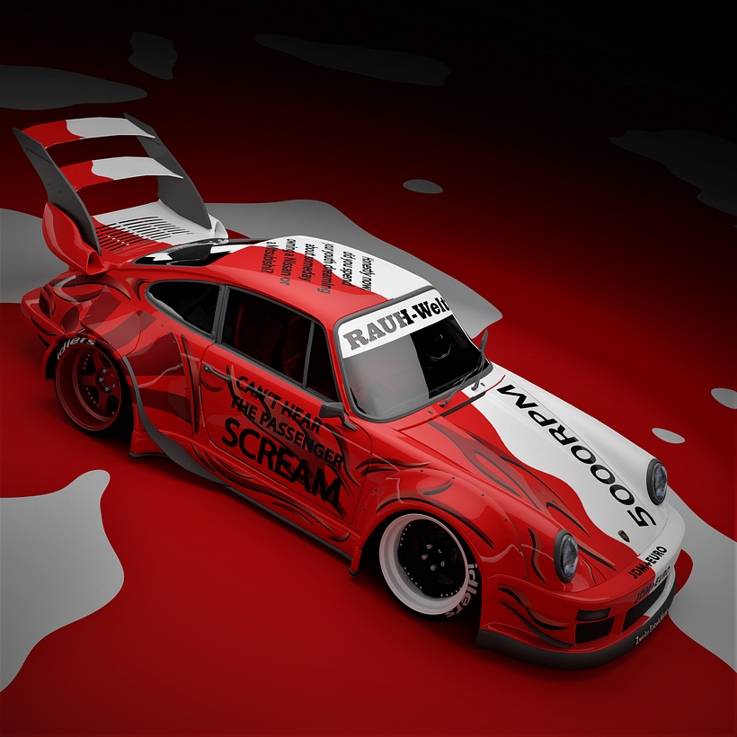 My project for course: Intro to 3D Livery Design: Decals for Digital Cars: JDM+EURO 2