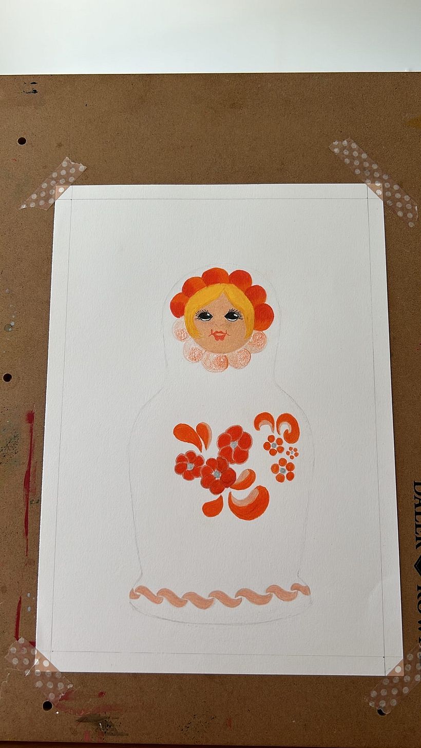 My project for course: Creative Drawing with Oil Pastels - Ilustración tradicional