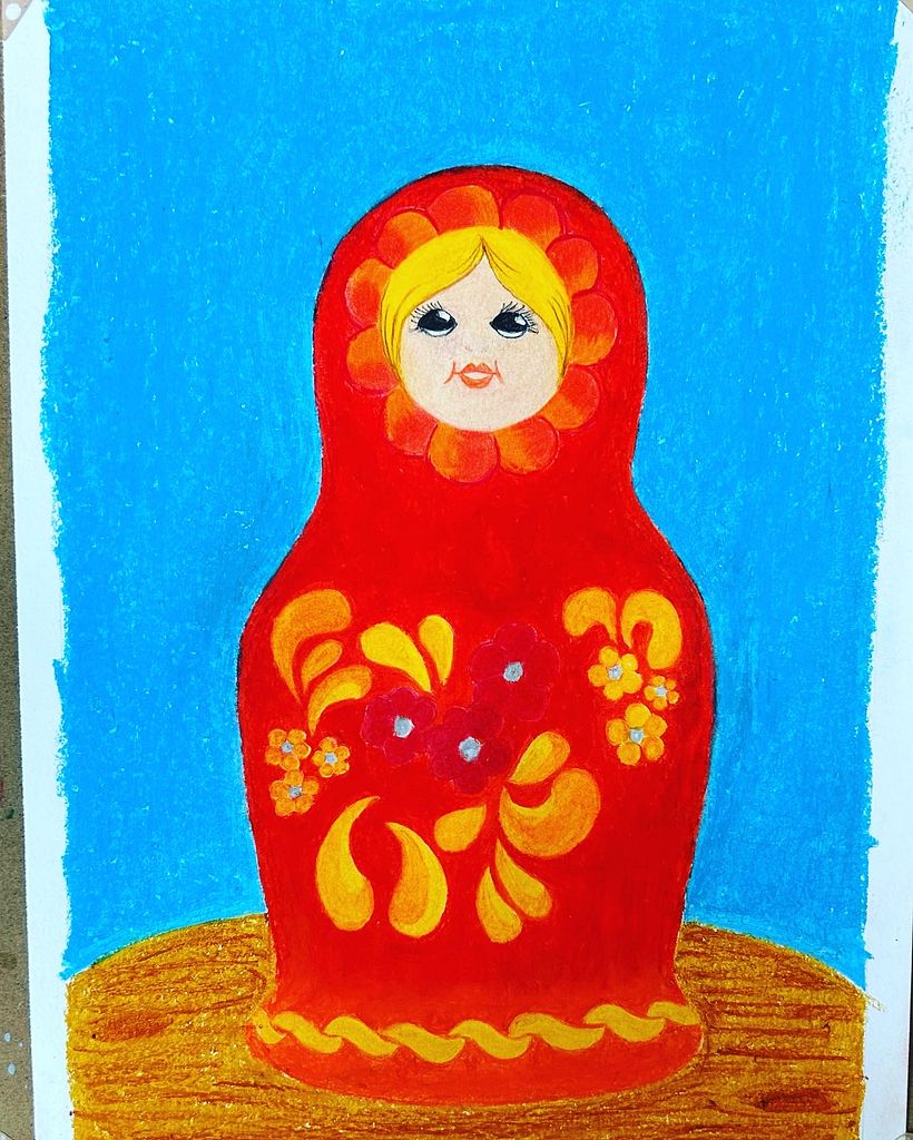 My project for course: Creative Drawing with Oil Pastels - Ilustración tradicional