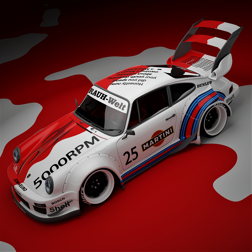 My project for course: Intro to 3D Livery Design: Decals for Digital Cars: JDM+EURO 4