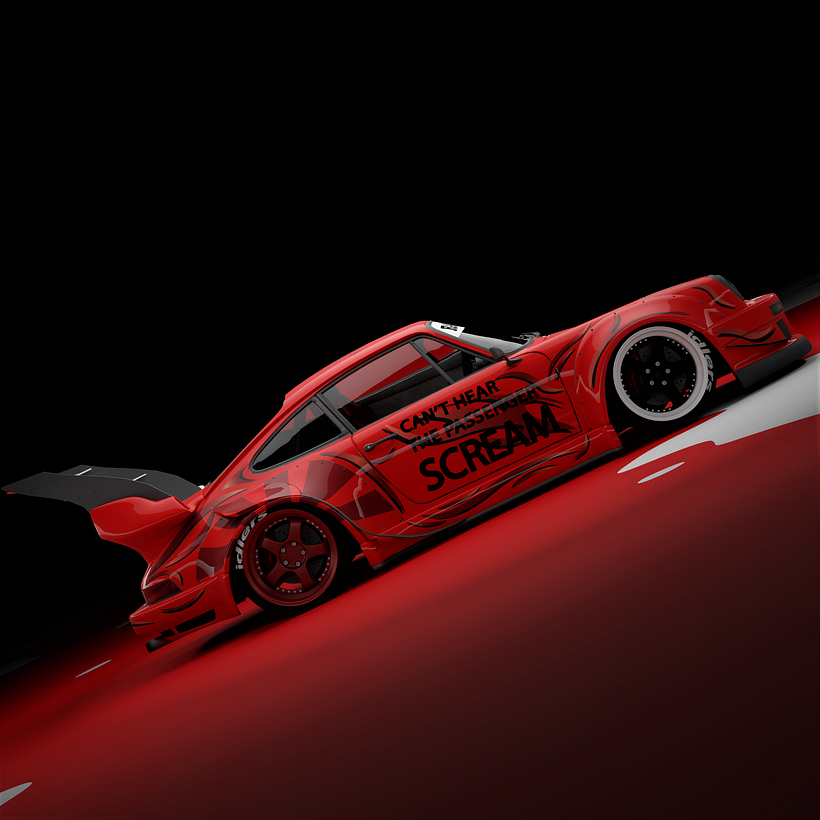 My project for course: Intro to 3D Livery Design: Decals for Digital Cars: JDM+EURO 7