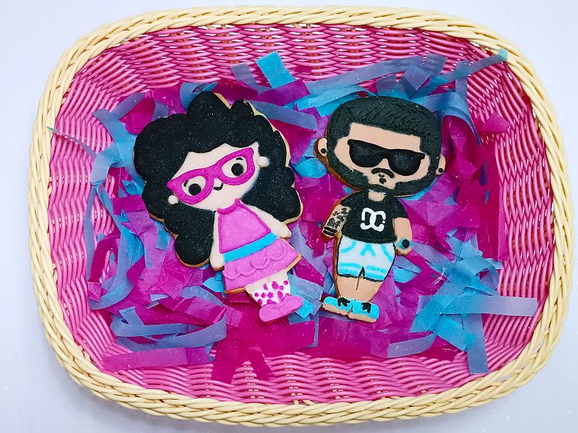 Rodrigo y Jenny versión galletita 😍