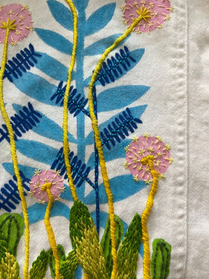 Stems in the background