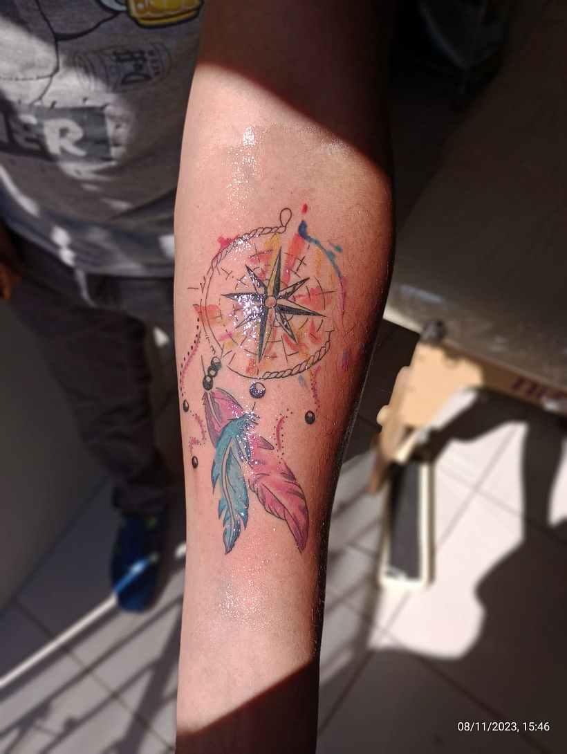 Mi proyecto del curso: Técnicas de tatuaje estilo acuarela: arte sobre piel 2