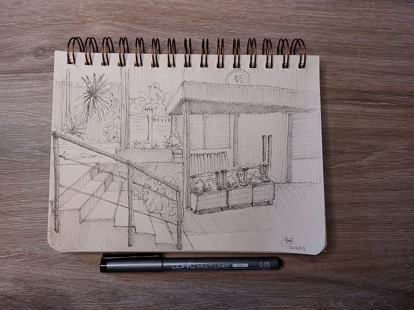 Mi proyecto del curso: Dibujo arquitectónico artístico con tinta 3