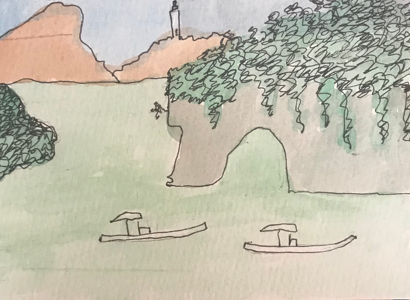 I did a first wash making sure the color was light.