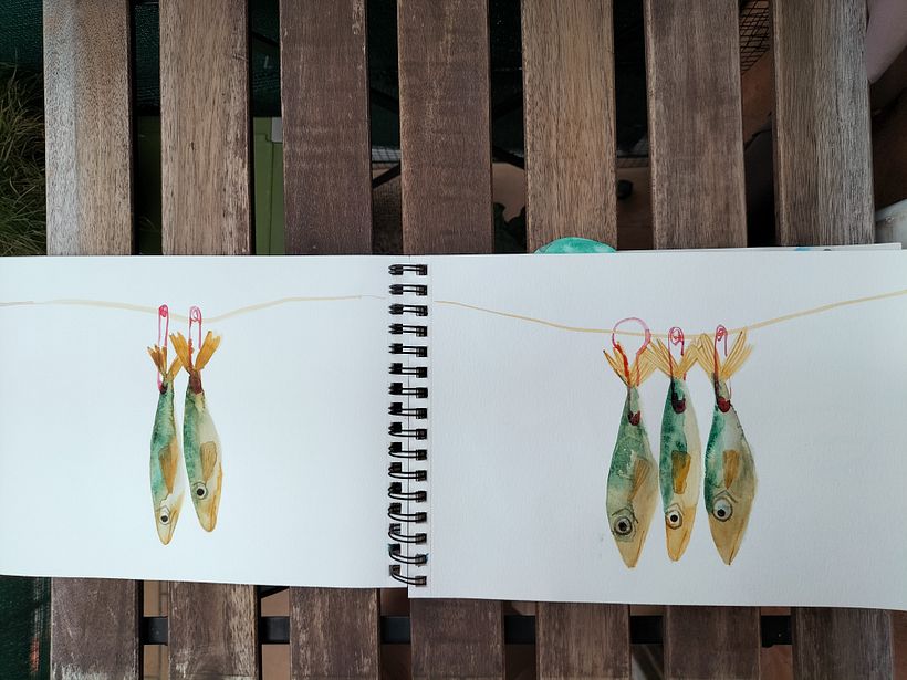 Il mio progetto del corso: Sketching creativo ad acquerello per principianti @laura_mckendry 5