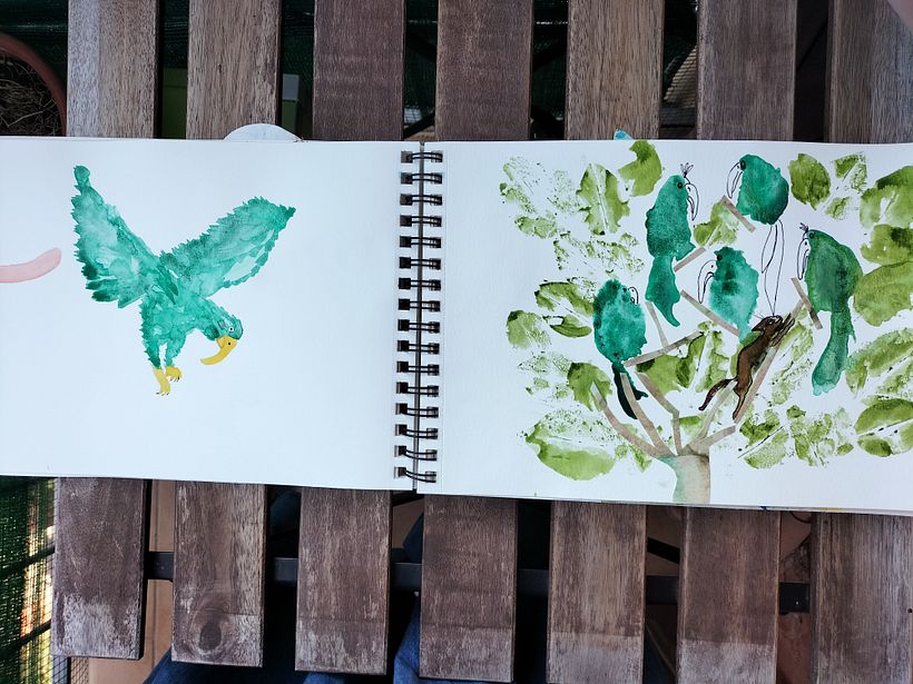 Il mio progetto del corso: Sketching creativo ad acquerello per principianti @laura_mckendry 8