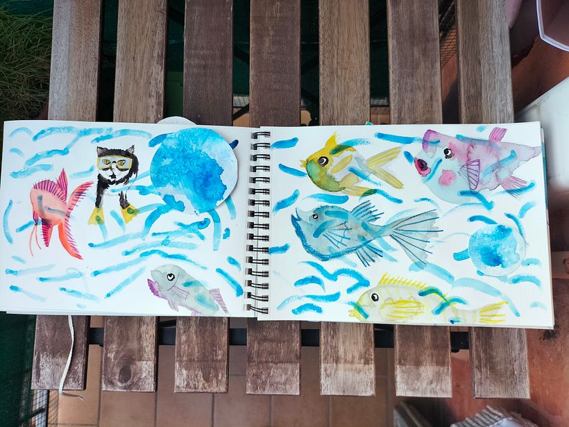 Il mio progetto del corso: Sketching creativo ad acquerello per principianti @laura_mckendry 9