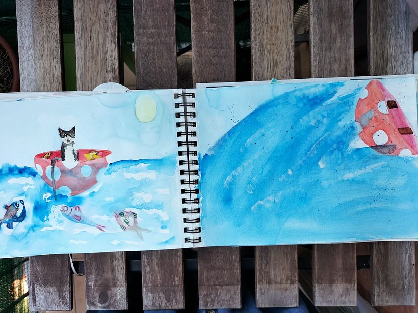 Il mio progetto del corso: Sketching creativo ad acquerello per principianti @laura_mckendry 11