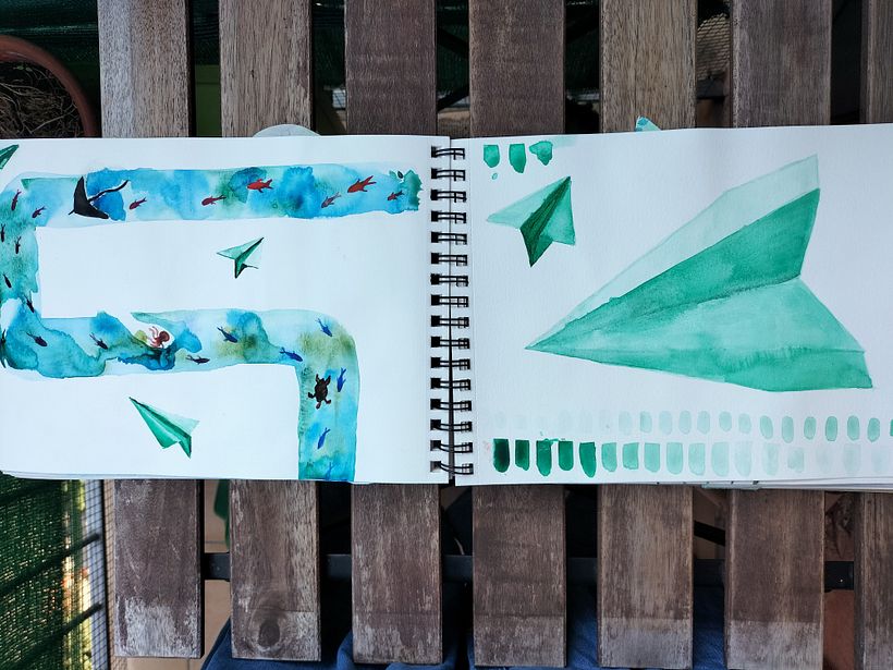 Il mio progetto del corso: Sketching creativo ad acquerello per principianti @laura_mckendry 14