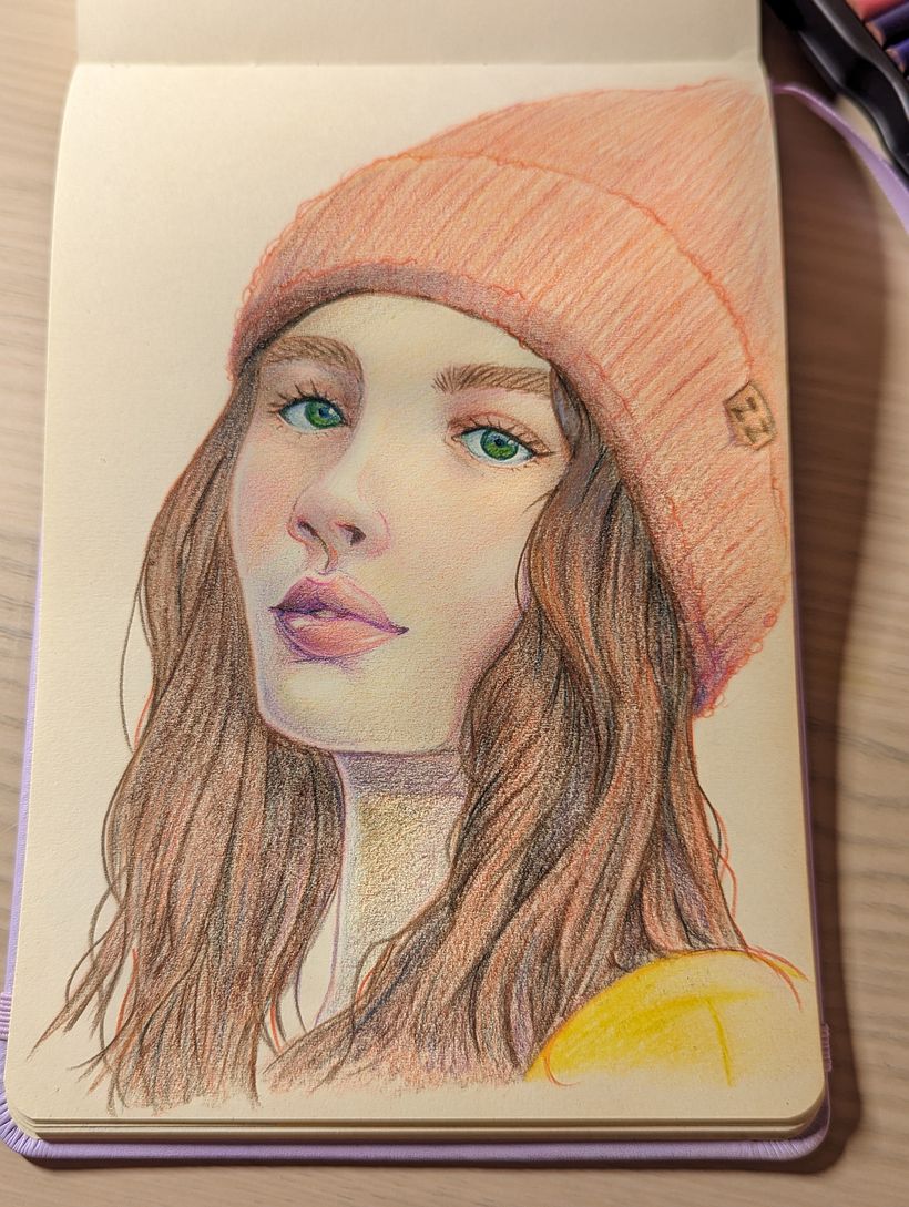 My project for course: Vibrant Portrait Drawing with Colored Pencils 2