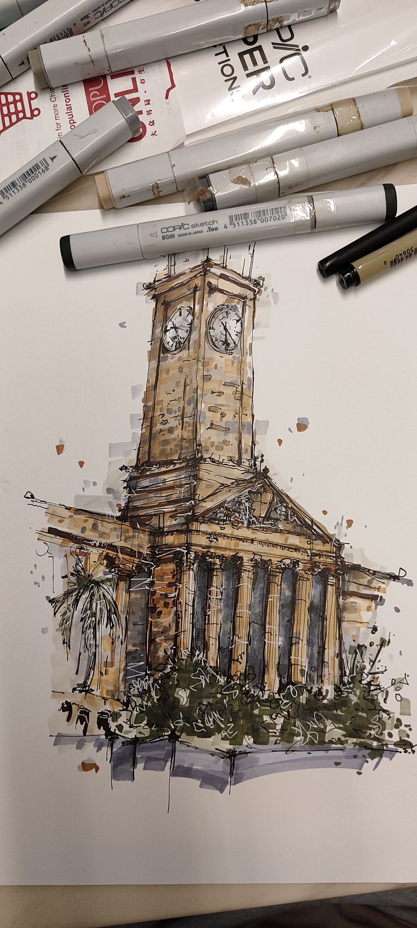 My project for course: Expressive Architectural Sketching with Colored Markers 1