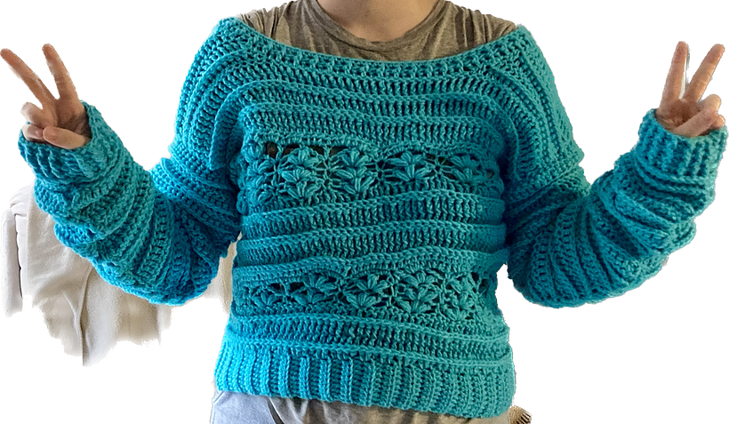 My project for course: Introduction to Crochet Short Rows for Clothing 1